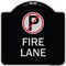 Signmission Fire Lane No Parking Symbol Heavy-Gauge Aluminum Architectural Sign, 18" x 18", BS-1818-24018 A-DES-BS-1818-24018 - alternate 1